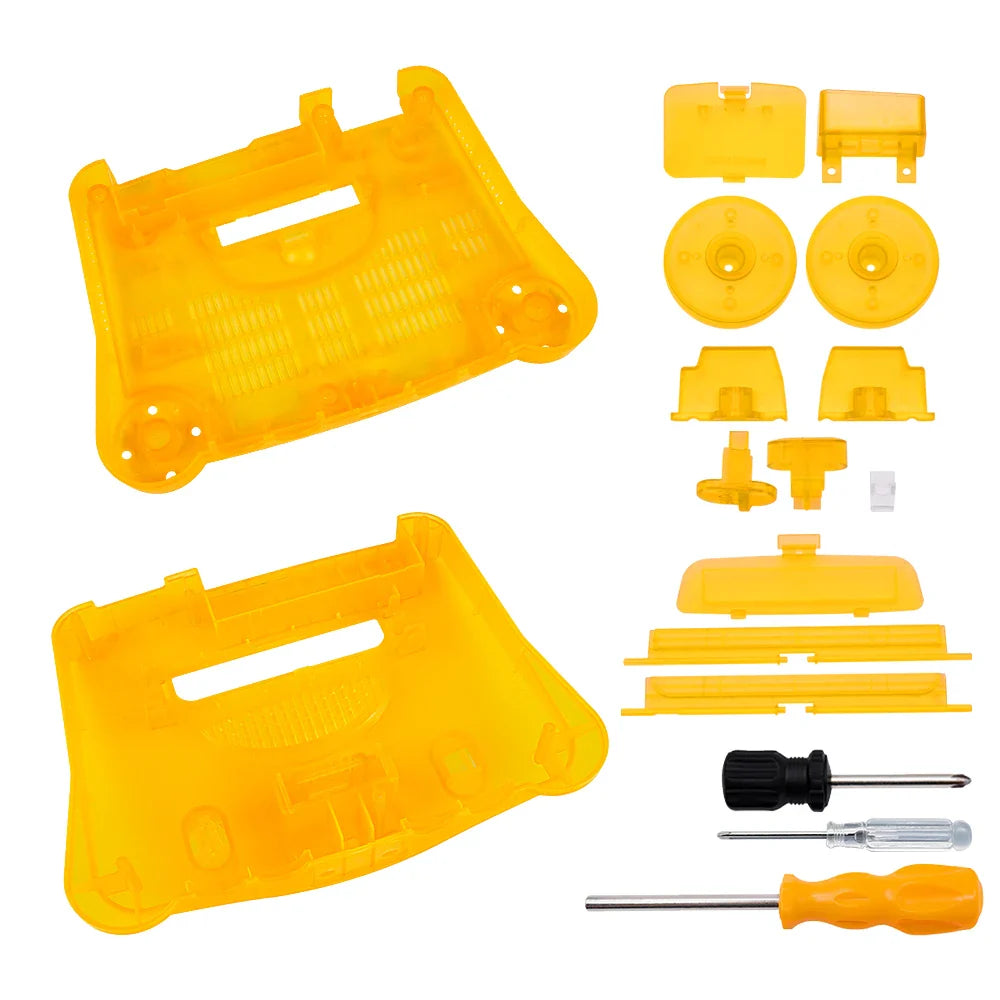 Bitfunx Translucent Replacement Plastic Shell Case for N64 Nintendo 64