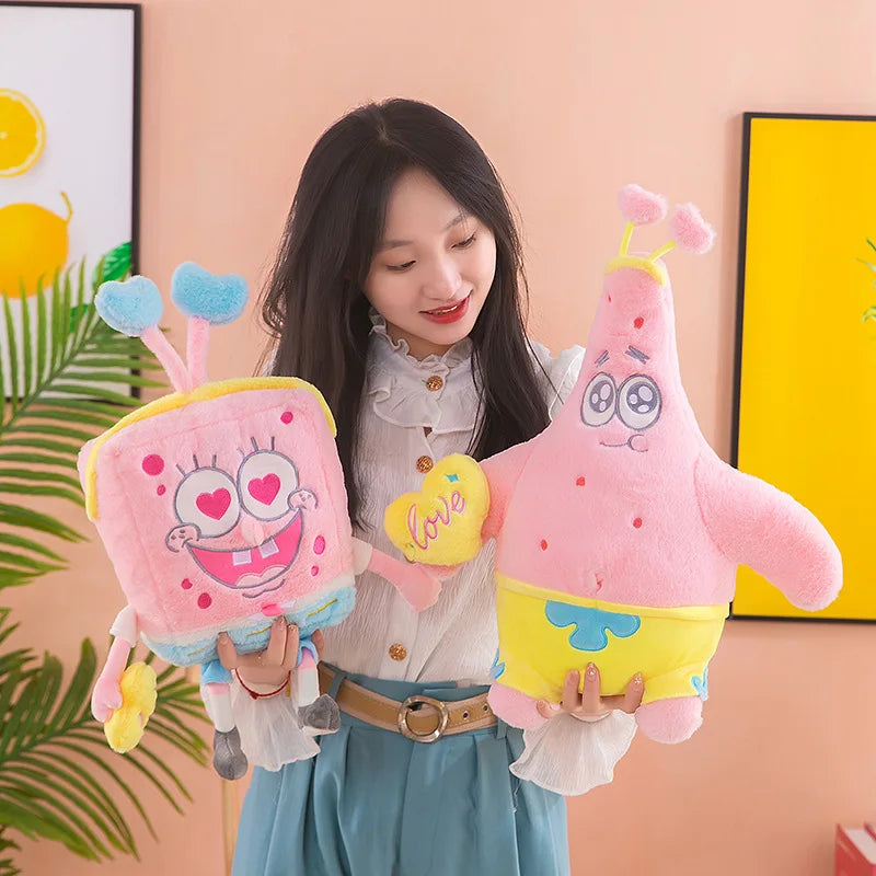 40cm Spongebob Squarepants Patrick Star Plush Toy – Pink Kawaii Cartoon Cosplay Doll, Birthday Gift for Kids, Girls & Boys