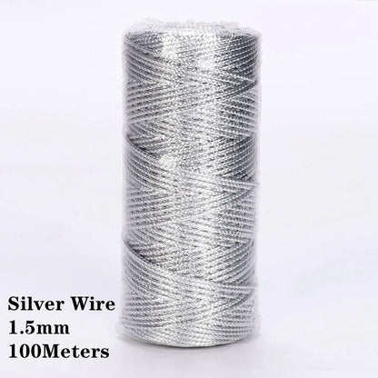 2mm 100M Macrame Cotton Cord – Twine Thread for DIY Crafts, Wall Hangings, Bohemian Wedding & Home Decor