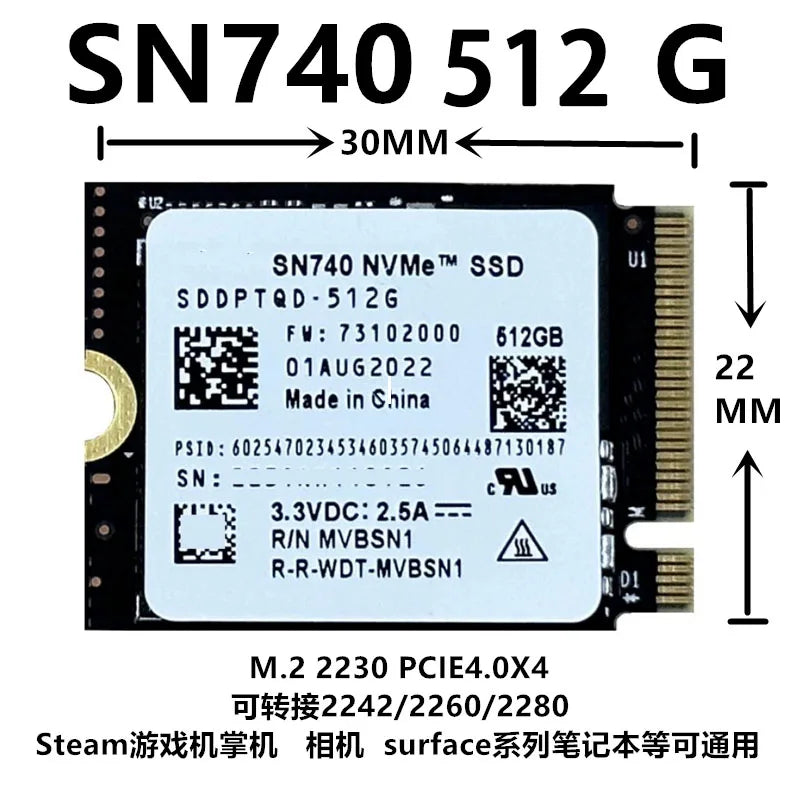 M.2 SSD Adapter Card 2230 to 2242 / 2230 to 2280 / 2242 to 2280 NVMe Extension Converter Bracket Transfer Adapter for Solid State Drive Upgrade