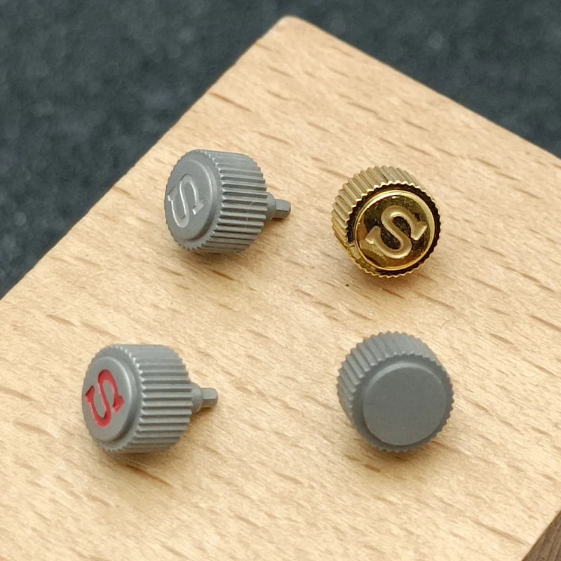 Silver, Gold & Black Watch Crown — Replacement for NH34/NH35/NH36 Movements SKX007