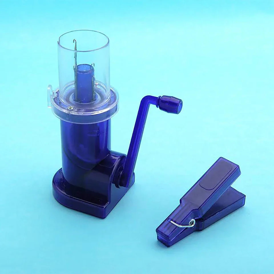 Portable Hand Knitting Machine – Hand Crank Knit Loom for DIY Sweaters, Scarves & Weaving, Includes Accessories