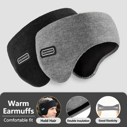 Winter Warm Knitted Earmuffs – Soft Plush Ear Covers Headband for Outdoor Cycling, Skiing, Running & Cold Weather Thermal Ear Warmers Unisex