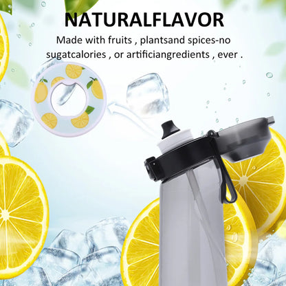 Flavored Sports Water Bottle with Scented Pods – 0 Calorie Fragrance Ring Drinking Cup