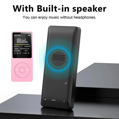 Portable Pocket MP3 Player with USB Charging, Digital Display Screen - Ideal for Sports, Running, Walking, and Lossless Music Playback