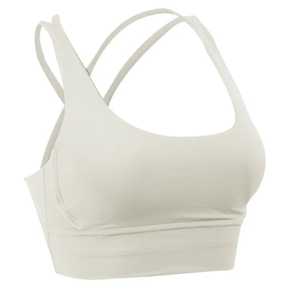 Women’s Summer Crossback Sports Bra — Breathable Fitness & Yoga Tank Top | Gym Crop Top