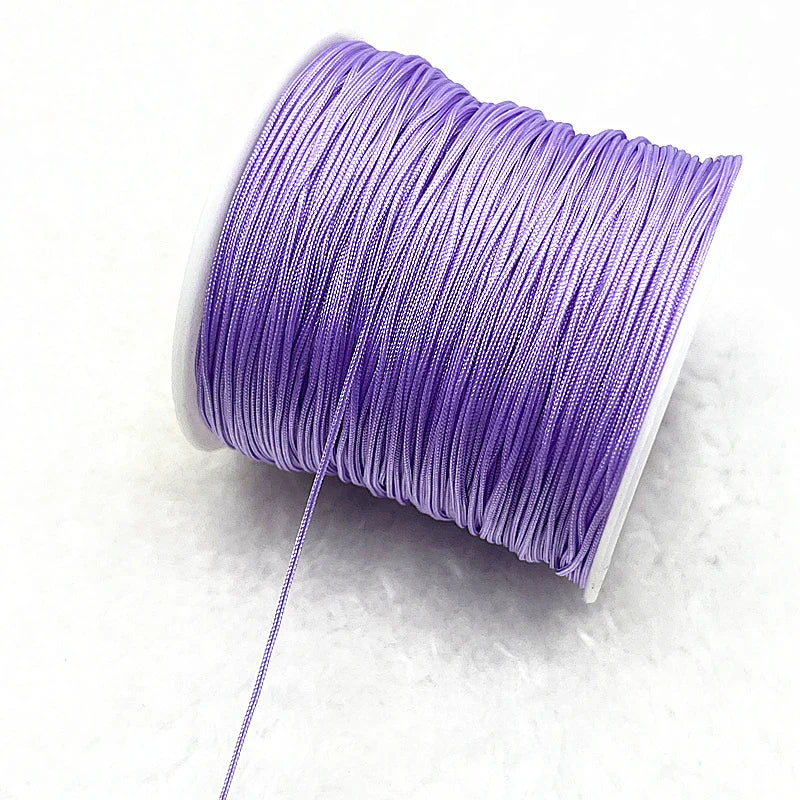 Nylon Macrame Cord Thread (0.4–1.5mm) – Braided DIY Bracelet, Beading & Tassel String