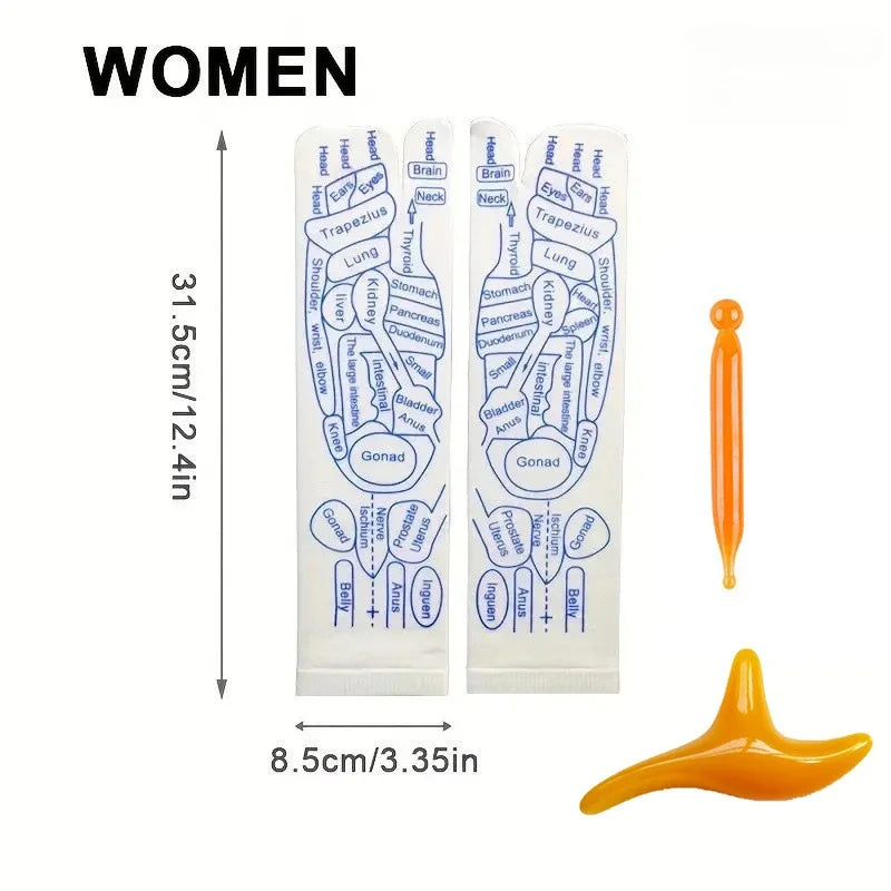 Acupressure Foot Massage Socks – Reflexology & Physiotherapy for Tired Feet Relief