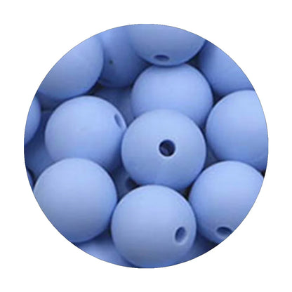50Pcs Silicone Spacer Beads - 9/12/15mm Round Loose Beads for DIY Necklace Bracelet Jewelry Making