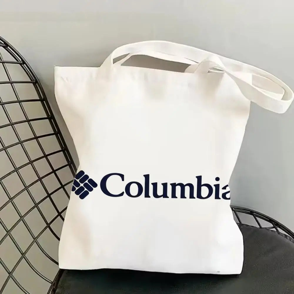 Classic Canvas Tote Bag - Large Capacity Double-Sided Print Shoulder Shopping Bag