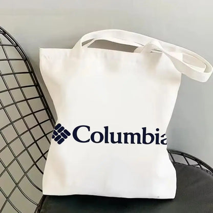 Classic Canvas Tote Bag - Large Capacity Double-Sided Print Shoulder Shopping Bag