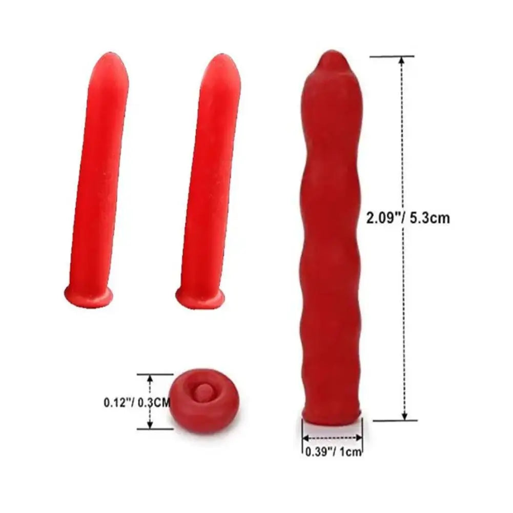 10-100PCS Red Caulk Saving Caps – Glass Glue Tip Protective Cover for Caulking Gun Nozzles