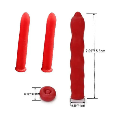 10-100PCS Red Caulk Saving Caps – Glass Glue Tip Protective Cover for Caulking Gun Nozzles
