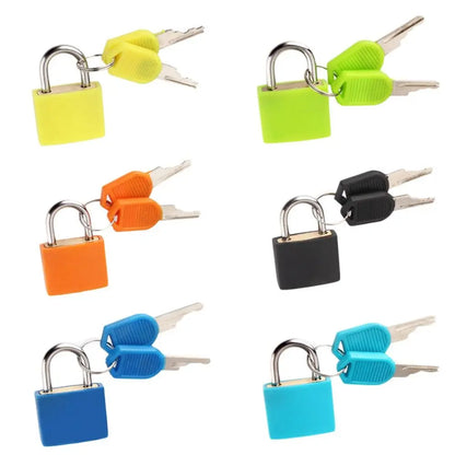 23mm Mini Coloured Padlock | Small Suitcase, Cabinet, Bookbag, Luggage & Home Ornament Lock for Travel Supplies