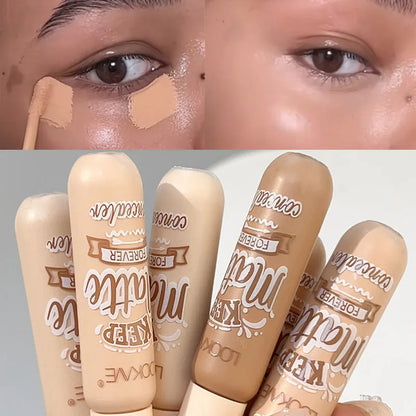 Waterproof Matte Liquid Concealer – Moisturizing Cream for Acne, Dark Circles, Face Contouring & Foundation Makeup
