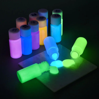 20/30g Fluorescent Luminous Pigment - Long-Lasting Glow-in-the-Dark Acrylic Paints for Artwork & Party Supplies