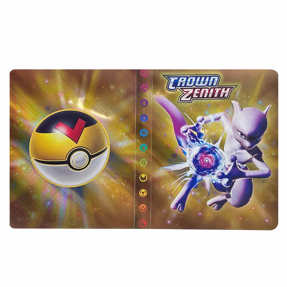 Charizard 240Pcs Card Album – Anime Card Binder for Mewtwo, Charizard & Collections, Protector Folder Gift