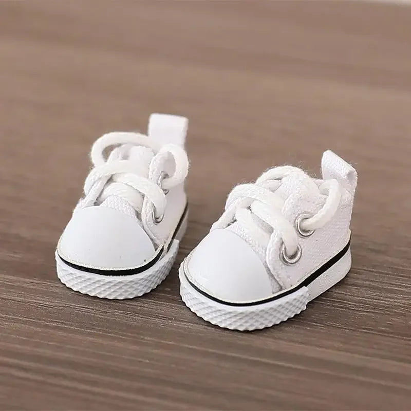 17cm LABUBU Cotton Doll Shoes - Casual Sports Footwear for Dolls, Accessories for Labubu Outfits (Only shoes)