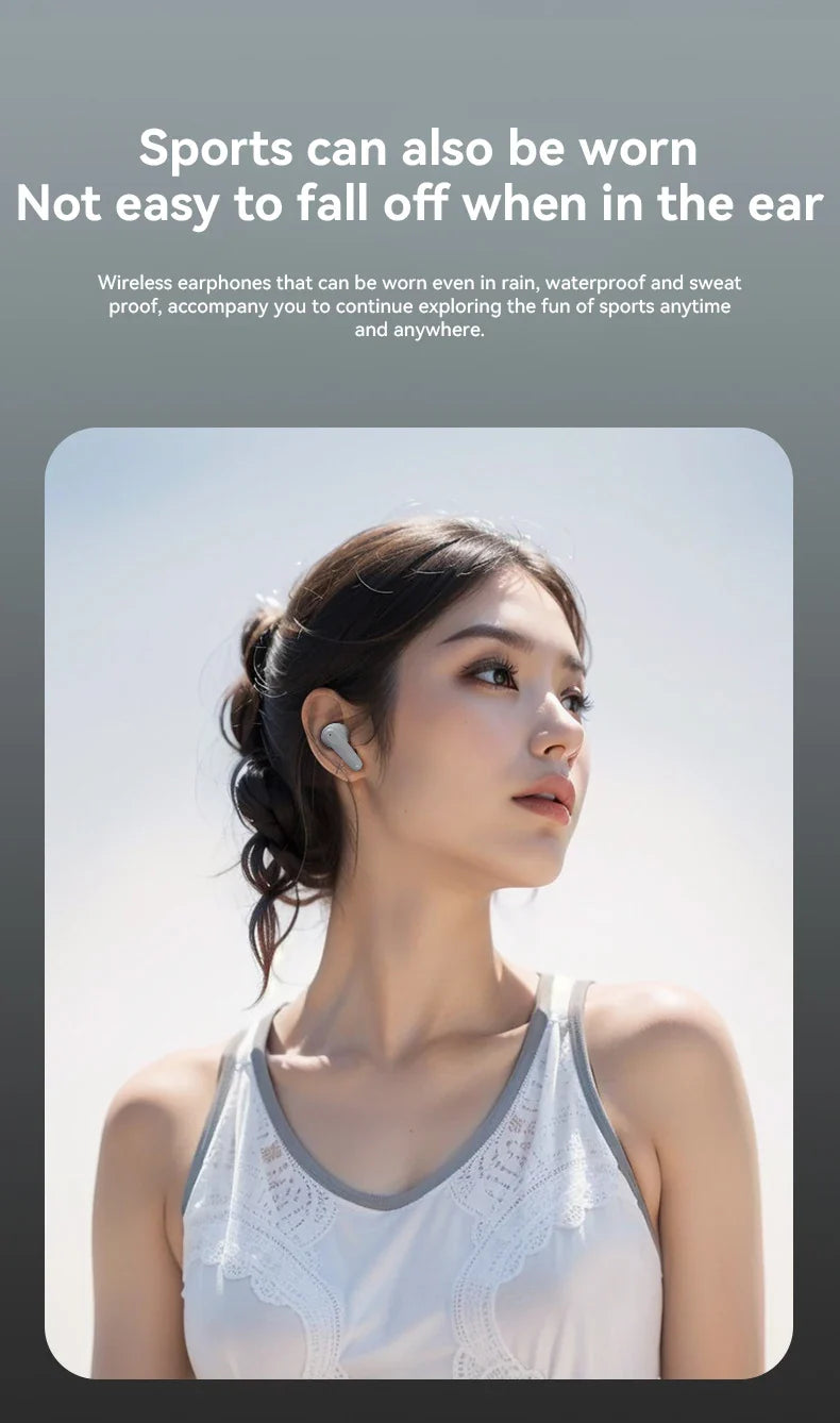 mzymi A98 TWS True Wireless Earbuds | ENC Noise-Reducing Waterproof Sport Headphones