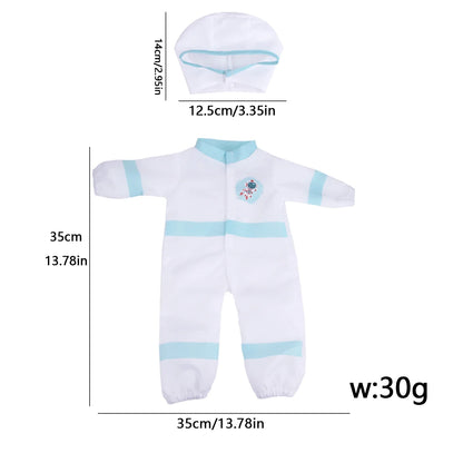 Doll Clothing Set – Firefighter, Student, Graduation, Artist & Athlete Outfits for 18-Inch American & 43cm Baby Newborn OG Girl Dolls