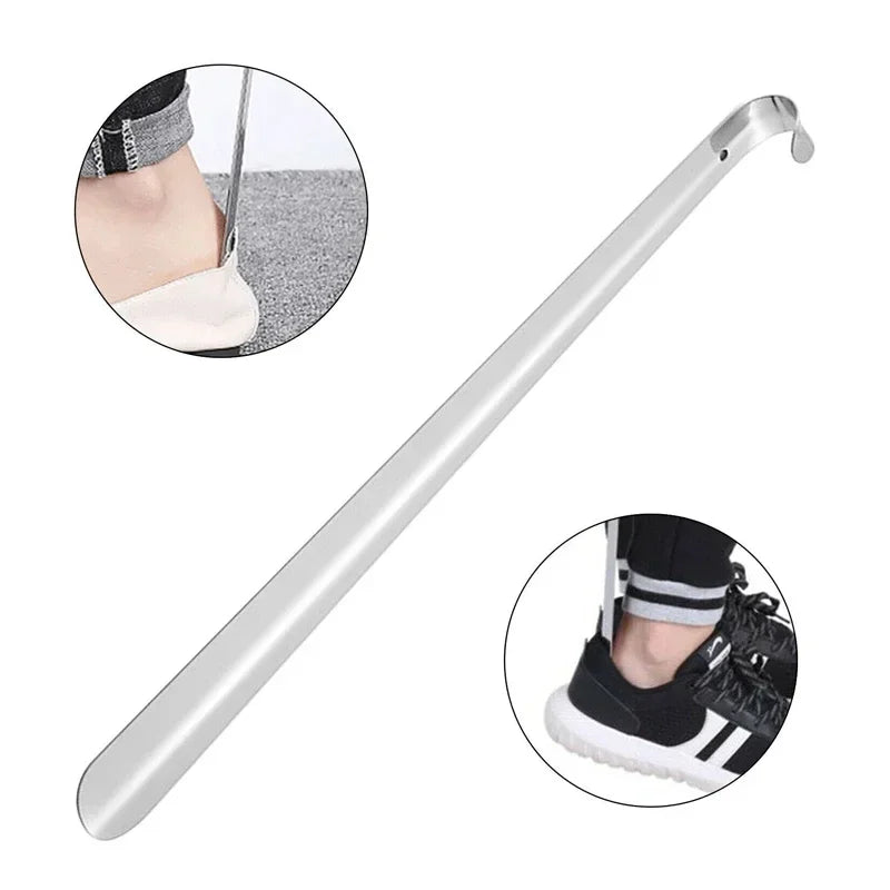 52cm Extra Long Stainless Steel Shoehorn – Silver Metal Shoe Remover and Lifter Aid Tool