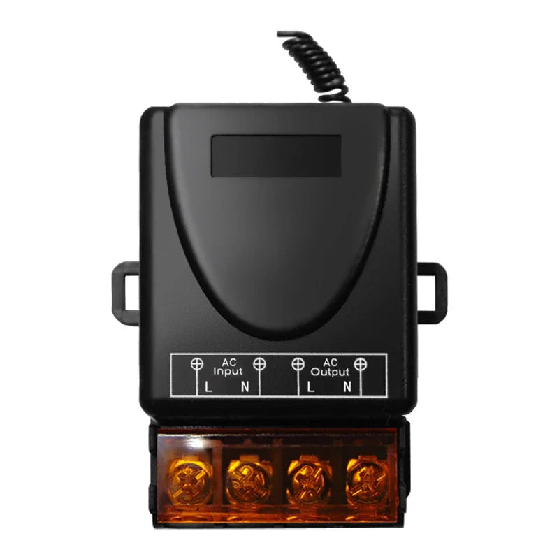 Universal 433MHz Wireless Remote Control Switch – AC 220V 30A Relay for Light, Lamp, Water Pump, Door Transmitter