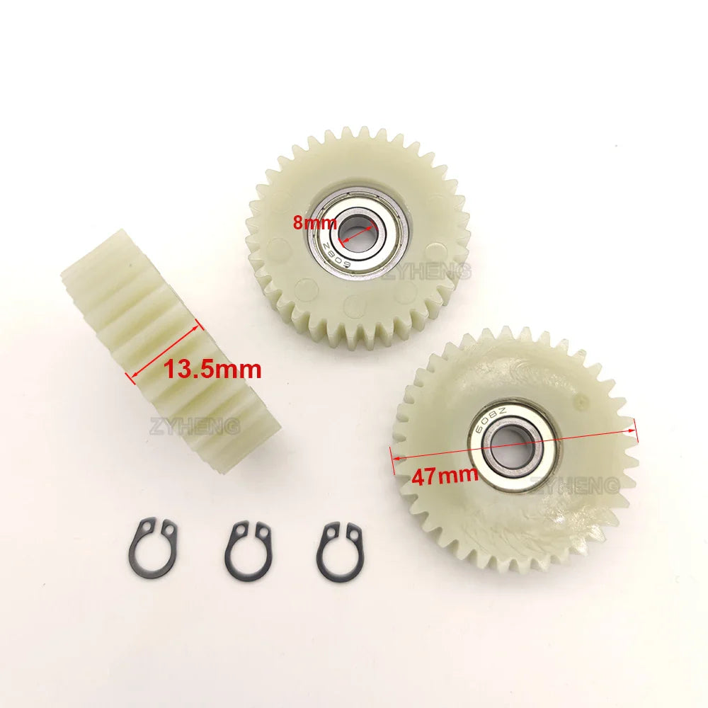 47x13.5mm 36-Tooth Planetary Gear with 8mm Bearings – Nylon Wheel Hub Gear for Bafang E-Bike Motors