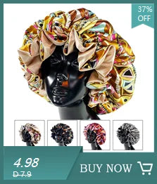 Women’s Satin Bonnet Cap – Double Layer Silky Big Bonnet, Printed Sleep Cap & Head Wrap for Ladies
