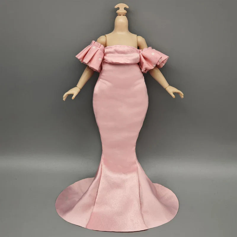 Handmade Doll Dresses & Shoes – Outfit for 28cm High School Dolls with Big Eyes & Long Eyelashes, Perfect Birthday Gift