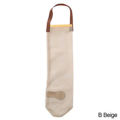 Reusable Hanging Mesh Storage Bag – Kitchen Fruit & Vegetable Organizer Net Bag for Onions, Garlic, Potatoes & Ginger