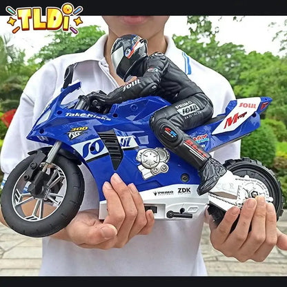 1/6 Scale RC Electric Racing Motorcycle – High-Speed 4CH Remote Control Drift Car Toy for Boys