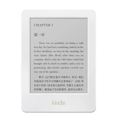 Original Kindle 6/8 Used eBook Reader – 6" E-Ink Touchscreen WiFi eReader, No Light, Better Than Kobo