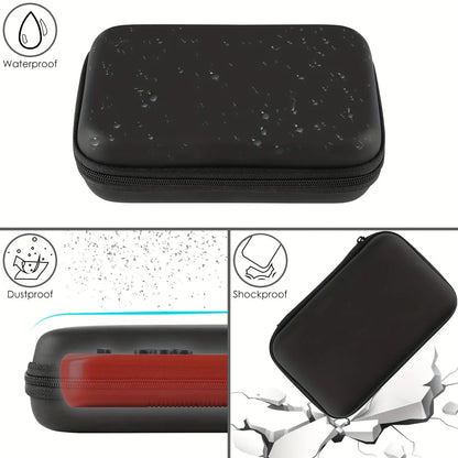 Handheld Game Console Carrying Case: Protective Travel Retro Mini Player Box - Organize Charging Cable, Earpods, Batteries and More!
