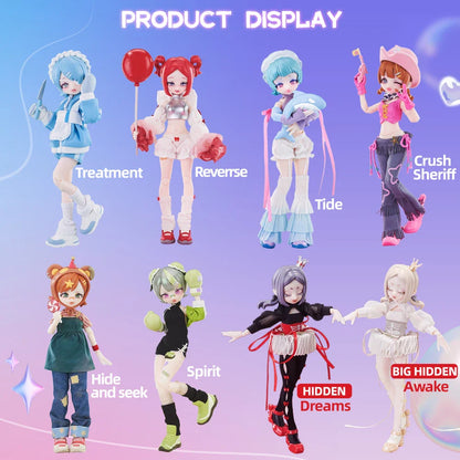 Eve Lynna Dream Park Series BJD Movable Doll – Kawaii Blind Box Anime Figurine, Trendy Surprise Toy Gift for Boys & Girls