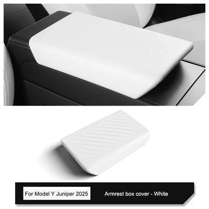Tesla Model Y Juniper 2025 Center Console Armrest Organizer – Cup Holder & Storage Box Interior Upgrade Kit