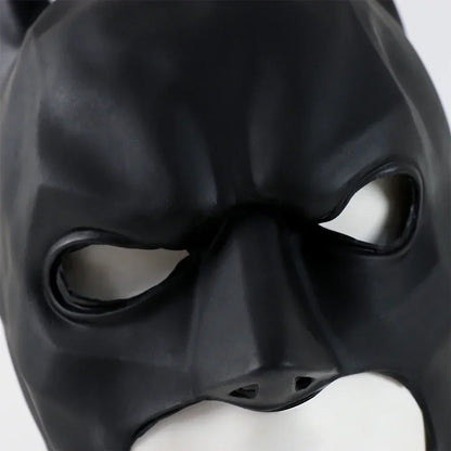 Batman Latex Cosplay Mask — Adult Halloween, Party & Masquerade Headgear for Men, Anime Costume Prop