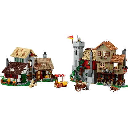MINISO Disney 3304PCS Medieval Town Square – DIY Puzzle Toy, Compatible with 10332 European Architecture Building Blocks for Kids Gifts