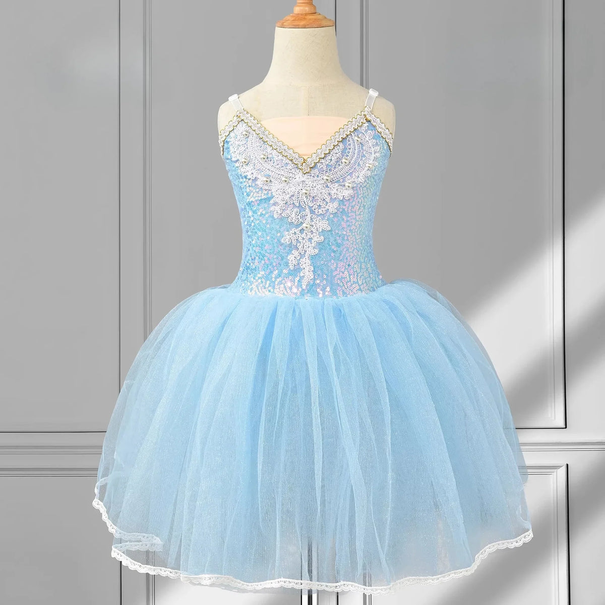 Girls Princess Ballet Tutu Dress - Elegant Stage Performance and Party Dance Costume