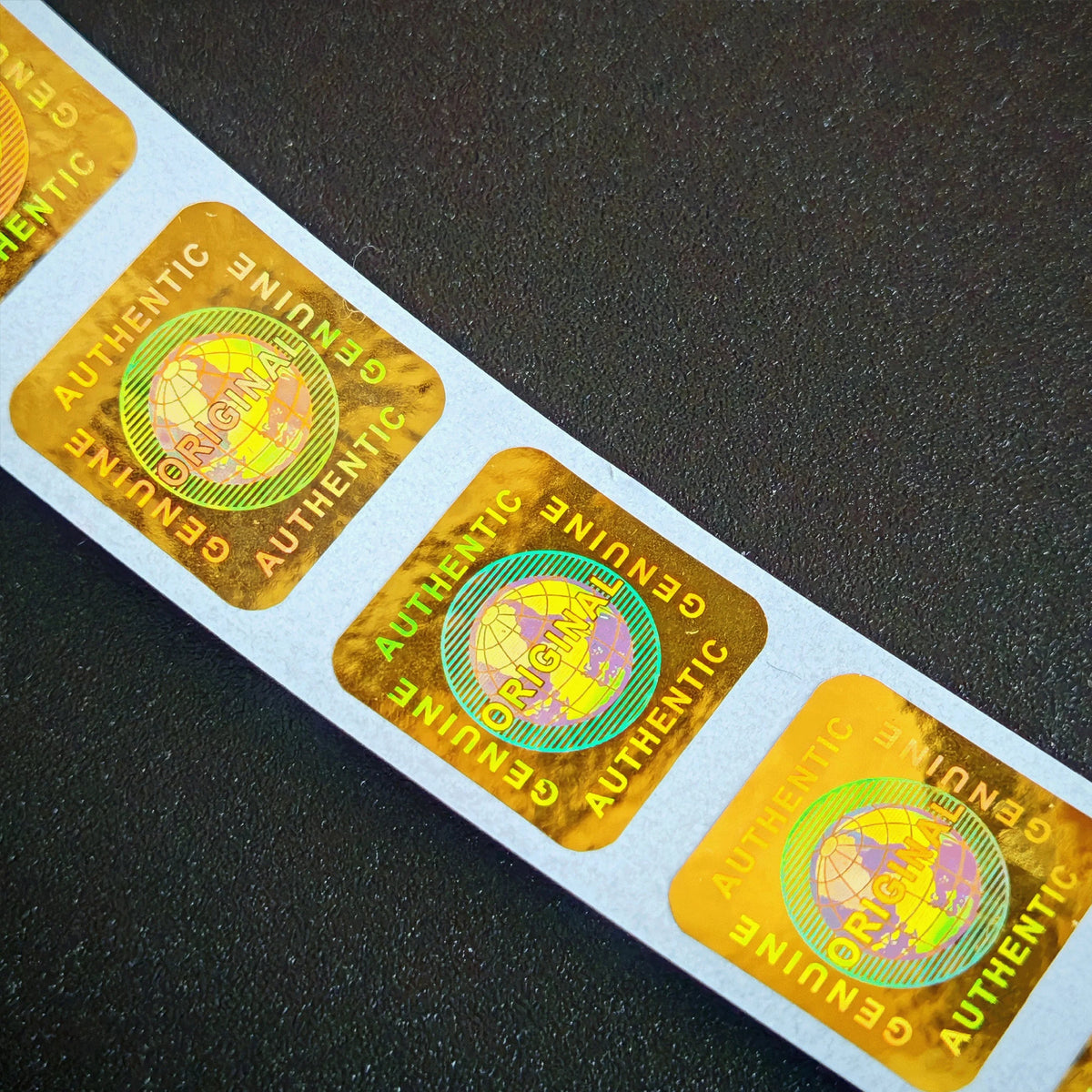 500pcs Hologram Tamper-Proof Stickers - Genuine Security Warranty Void Sealing Labels 15mm