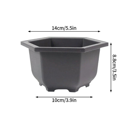 Purple Clay Succulent Plant Pots – Outdoor Garden Bonsai Planters, Rectangular & Square