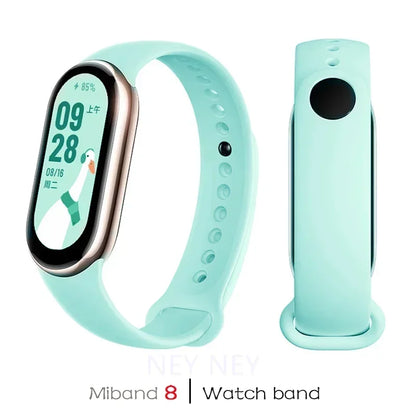Sport Silicone Strap for Xiaomi Mi Band 9/8 NFC – Replacement Smartwatch Wristband Bracelet