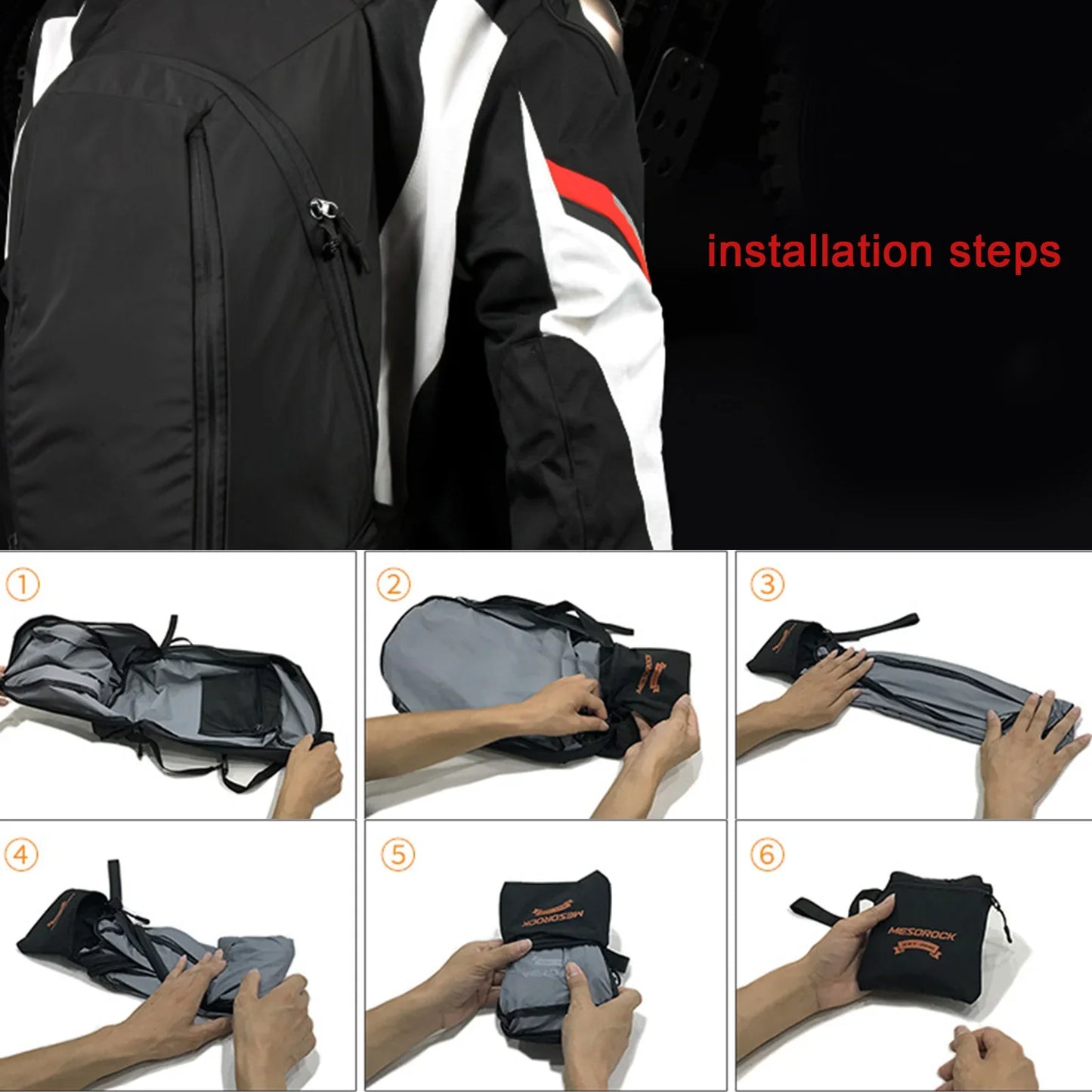 Motorcycle Travel Luggage Backpack - 20-28L Expandable, Waterproof, Large Capacity Helmet and Laptop Bag for Riding