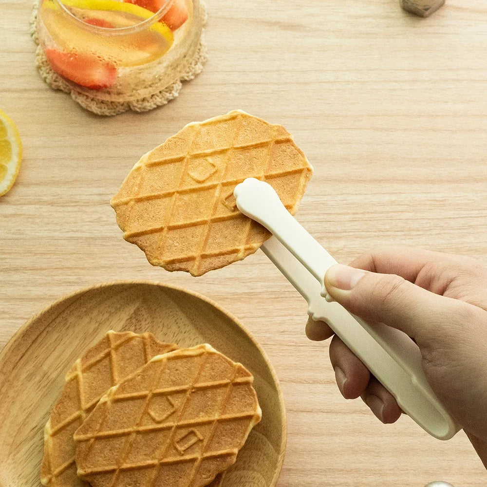 5.71inch Non-Slip Cat Paw Silicone Tongs – Cute Japanese Cartoon BBQ & Baking Food Clip Kitchen Gadget