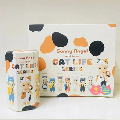 Sonny Angel Cat Life Series Blind Box Mini Cat Action Figures - High Quality Ornaments & Dolls, Perfect Christmas Gift for Kids Fans