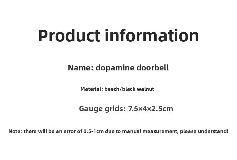 Dopamine Magnetic Indoor Wind Chime – Oak & Walnut Copper Doorbell for Home Decor