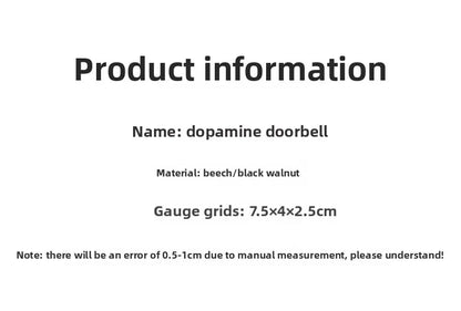 Dopamine Magnetic Indoor Wind Chime – Oak & Walnut Copper Doorbell for Home Decor