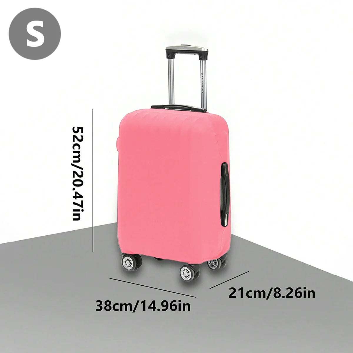 Fashion Travel Suitcase Protective Cover - Solid Color Luggage Cover for 18-32 Inch Suitcases