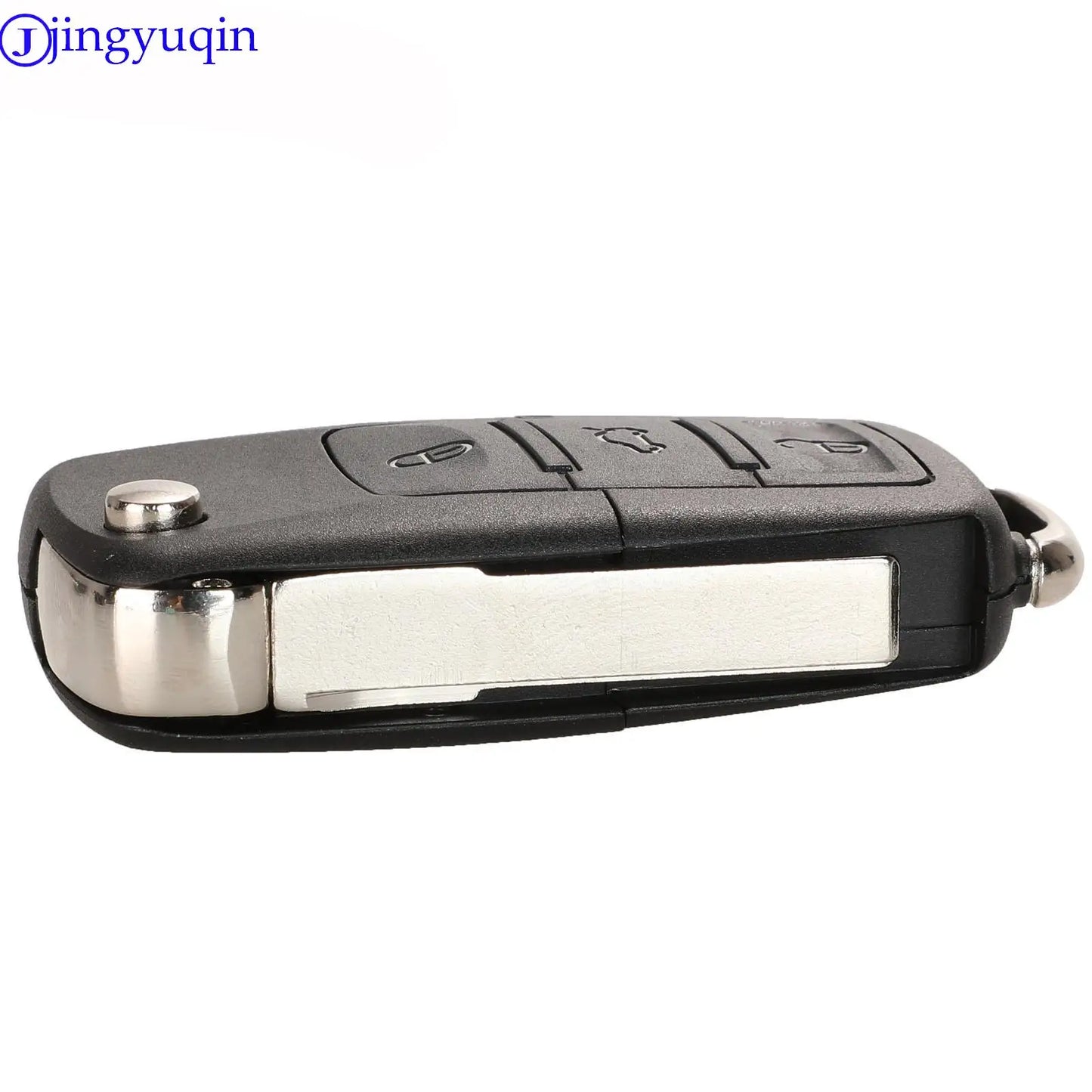 Jingyuqin VW Beetle, Golf, Passat, Jetta Flip Key Remote Transmitter Fob - 315MHz ID48, 1J0959753AM, 1J0959753DC