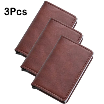 Slim RFID Aluminum Carbon Fiber Men’s Wallet – Slim Business Card & Credit Card Holder Case