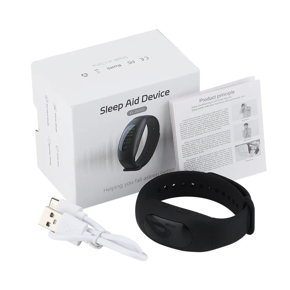 Intelligent Electronic Sleep Device – Microcurrent Pulse Rest Hypnosis Wristband for Insomnia and Anxiety Relief